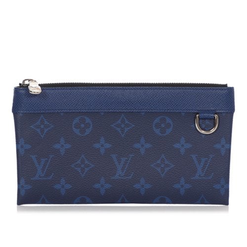 Pre-owned Louis Vuitton Cloth Clutch Bag In Blue