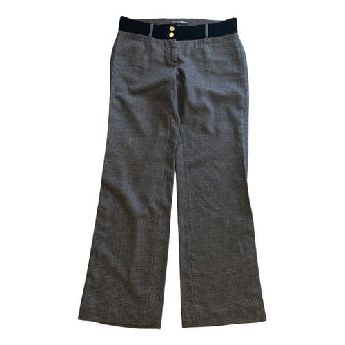 Pre-owned Dolce & Gabbana Cashmere Chino Pants In Grey