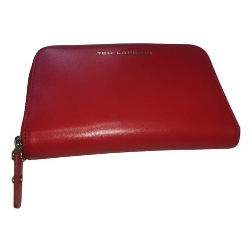 Pre-owned Ted Lapidus Leather Wallet In Red