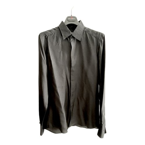 Pre-owned Dolce & Gabbana Silk Shirt In Black