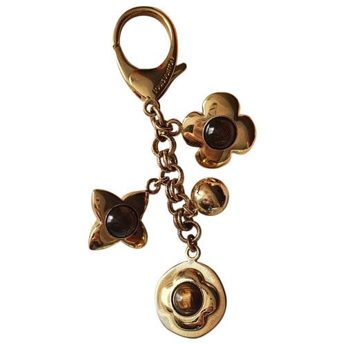 Pre-owned Louis Vuitton Key Ring In Gold
