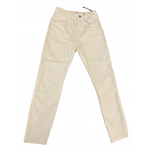 Pre-owned Claudie Pierlot Trousers In White