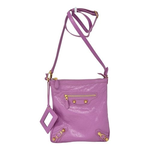 Pre-owned Balenciaga Leather Crossbody Bag In Pink