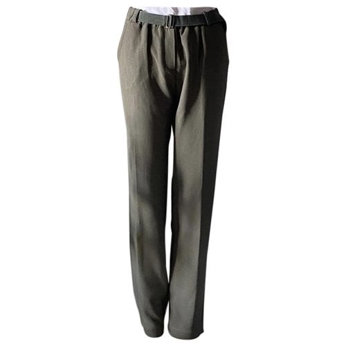 Pre-owned Sessun Straight Pants In Khaki