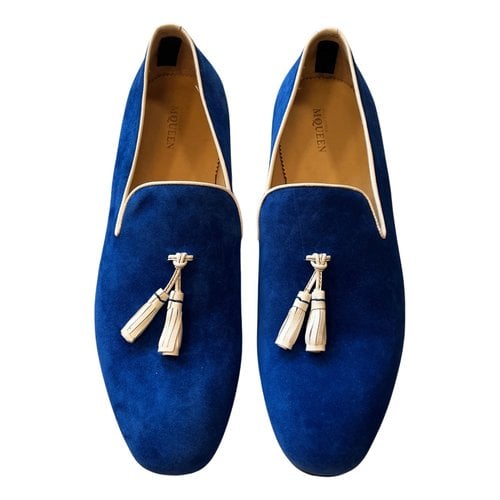 Pre-owned Alexander Mcqueen Flats In Blue