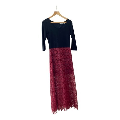 Pre-owned Alice And Olivia Maxi Dress In Burgundy