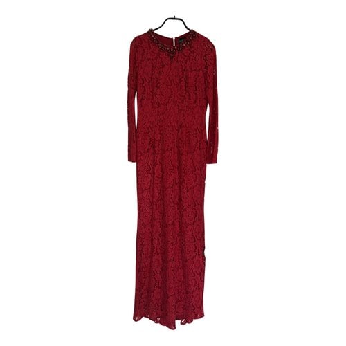 Pre-owned Needle & Thread Maxi Dress In Red