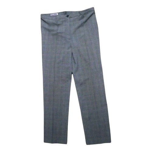 Pre-owned Jil Sander Straight Pants In Grey