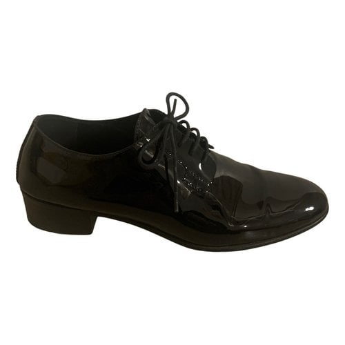Pre-owned Giuseppe Zanotti Leather Lace Ups In Black