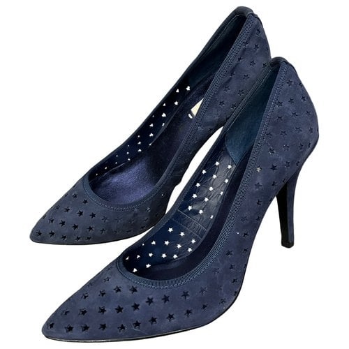 Pre-owned Guess Heels In Blue