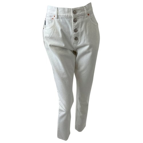 Pre-owned Balenciaga Boyfriend Jeans In White