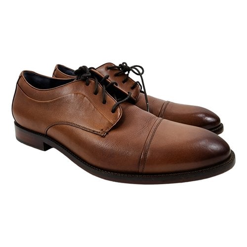 Pre-owned Cole Haan Leather Lace Ups In Brown