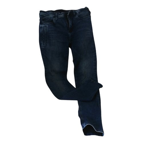 Pre-owned Replay Slim Pants In Blue