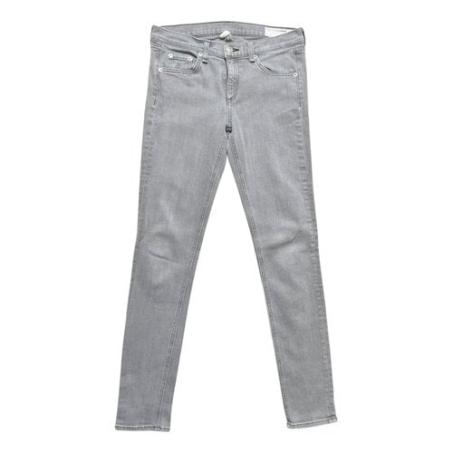 Pre-owned Rag & Bone Slim Jeans In Grey
