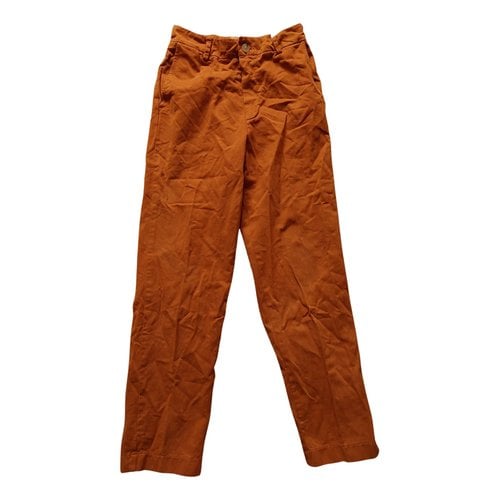 Pre-owned Forte Forte Trousers In Orange