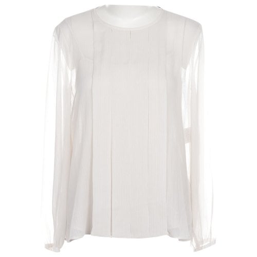 Pre-owned Luisa Cerano Blouse In White