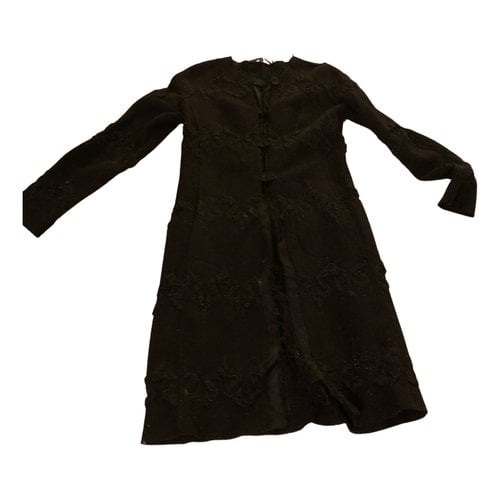 Pre-owned Alessandro Dell'acqua Wool Coat In Black