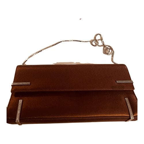 Pre-owned Ferragamo Cloth Clutch Bag In Brown