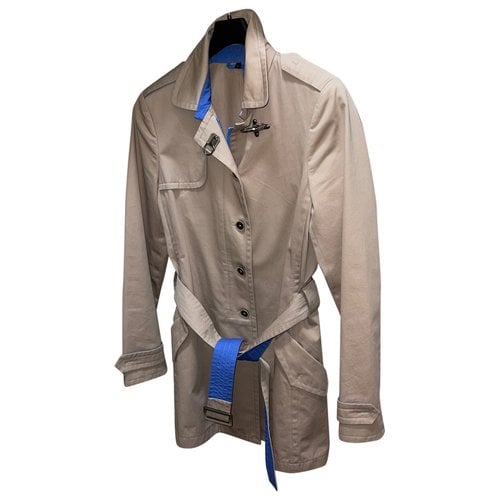 Pre-owned Fay Trench Coat In Camel