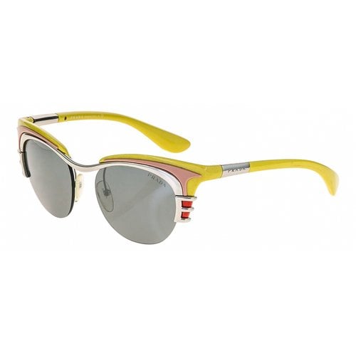 Pre-owned Prada Sunglasses In Yellow