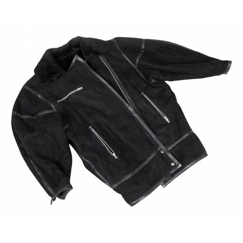 Pre-owned Alaïa Leather Biker Jacket In Black