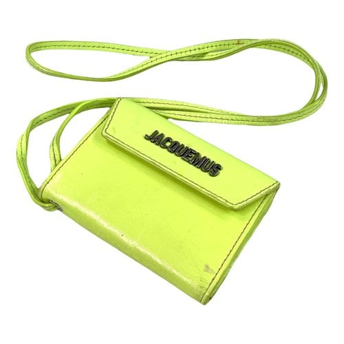 Pre-owned Jacquemus Leather Mini Bag In Yellow