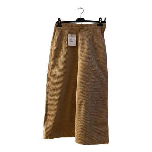 Pre-owned Manoush Velvet Mid-length Skirt In Brown