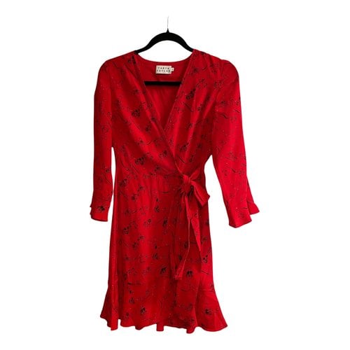 Pre-owned Tanya Taylor Silk Mini Dress In Red
