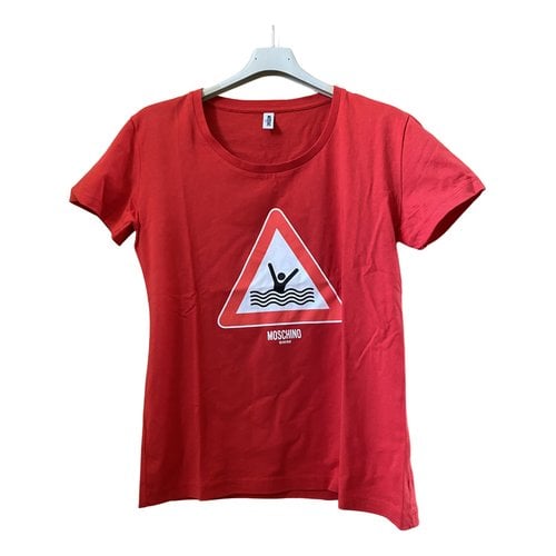 Pre-owned Moschino T-shirt In Red