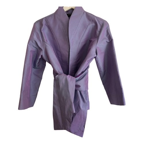 Pre-owned Etro Silk Jacket In Purple