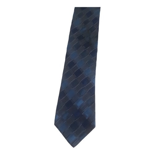 Pre-owned Kenneth Cole Silk Tie In Blue