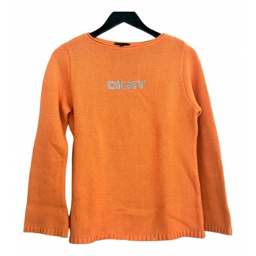 Pre-owned Dkny Knitwear In Orange