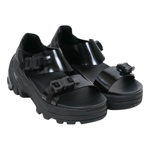 Pre-owned Alyx Leather Sandals In Black