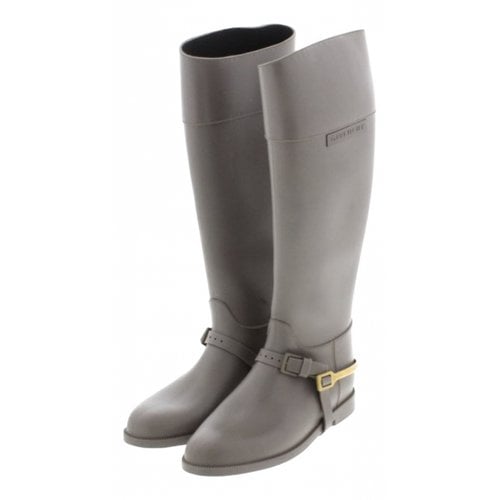 Pre-owned Givenchy Boots In Grey