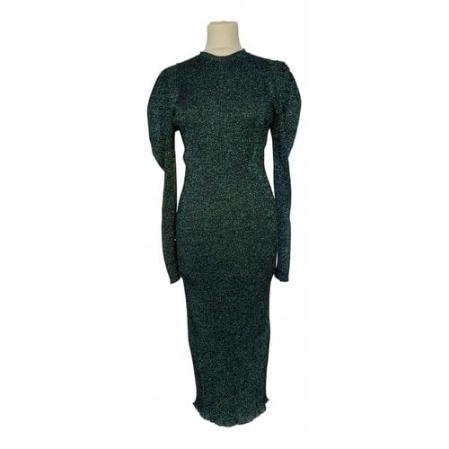 Pre-owned Circus Hotel Mid-length Dress In Green