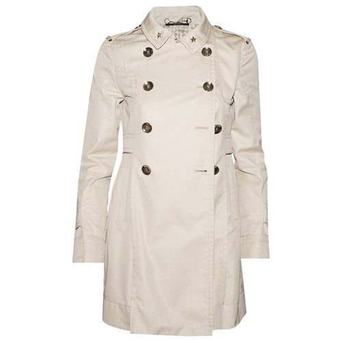 Pre-owned Gucci Trench Coat In Beige