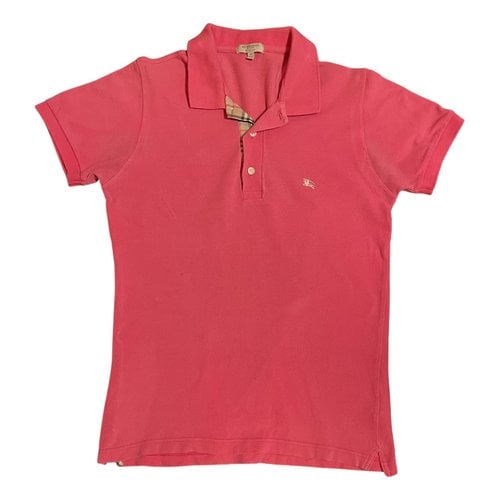 Pre-owned Burberry Polo Shirt In Pink