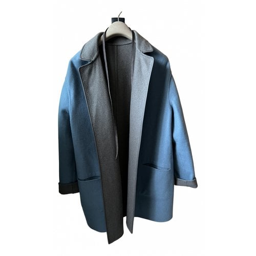 Pre-owned Loro Piana Cashmere Coat In Blue