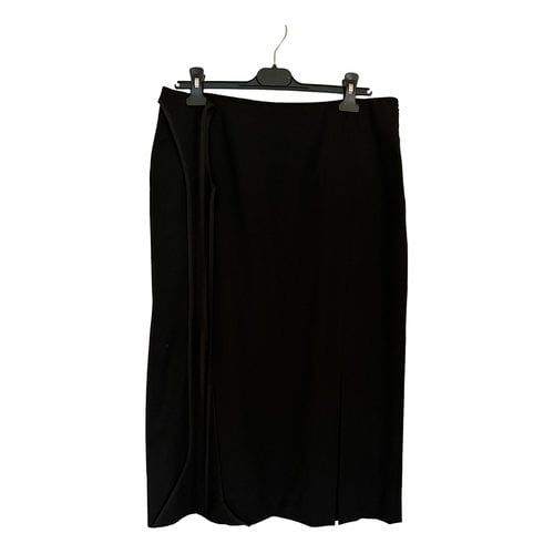 Pre-owned Chalayan Wool Mid-length Skirt In Black