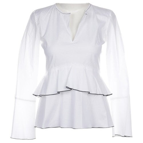Pre-owned Dorothee Schumacher Blouse In White