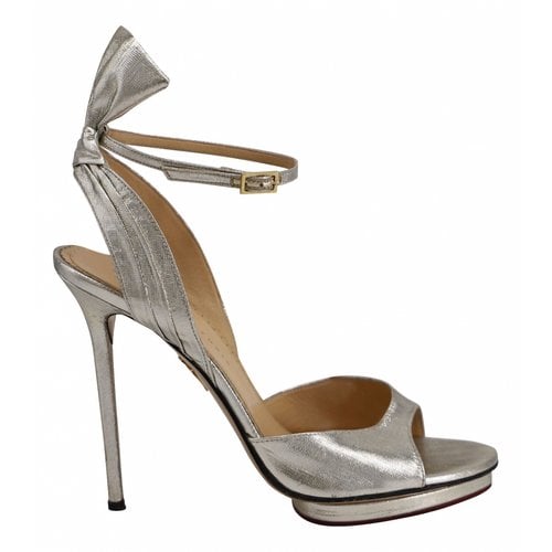 Pre-owned Charlotte Olympia Leather Sandals In Metallic