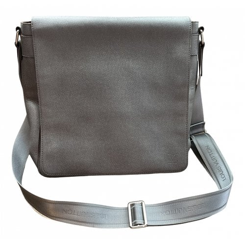 Pre-owned Louis Vuitton Roman Leather Satchel In Grey