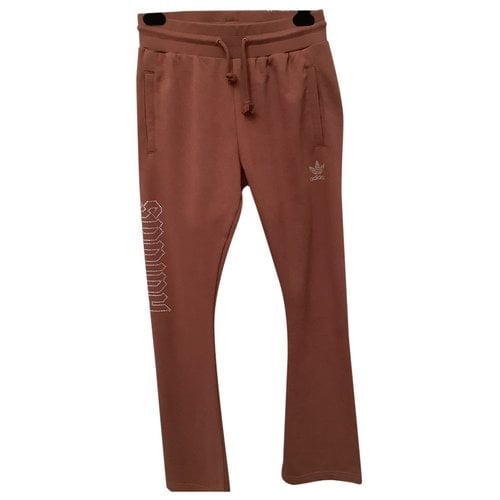 Pre-owned Adidas Originals Straight Pants In Brown