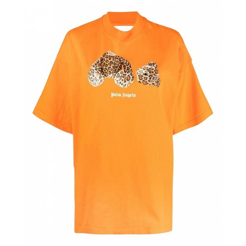 Pre-owned Palm Angels T-shirt In Orange