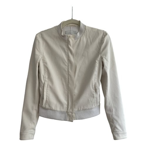 Pre-owned Prada Silk Short Vest In White