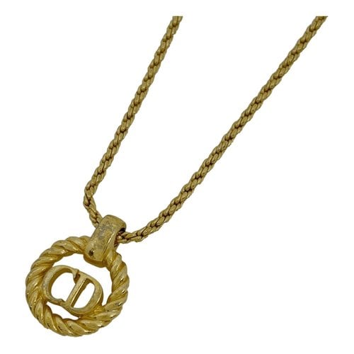 Pre-owned Dior Necklace In Gold