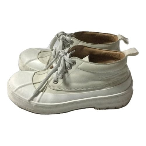Pre-owned Jacquemus Leather Lace Ups In White