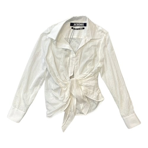Pre-owned Jacquemus Le Coup De Soleil Shirt In White