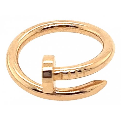 Pre-owned Cartier Juste Un Clou Pink Gold Ring