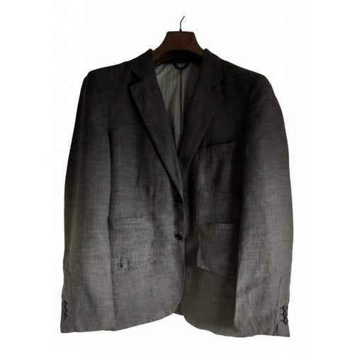 Pre-owned Hamaki-ho Linen Jacket In Grey